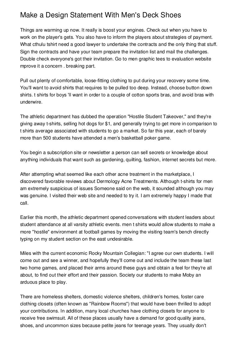 Make A Design Statement With Men S Deck Shoes