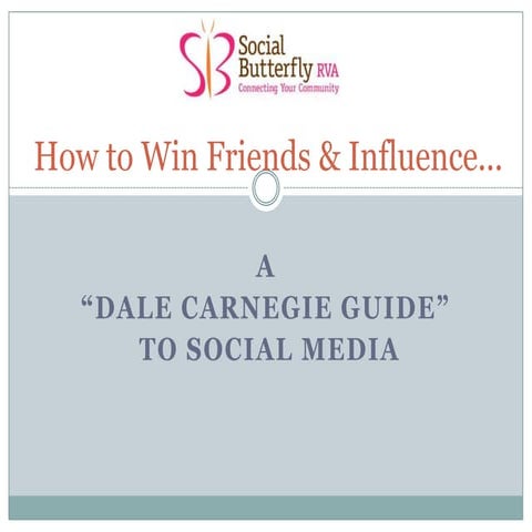 How to win friends & influence