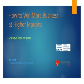How to Win More Quotes and Proposals at Higher Margins