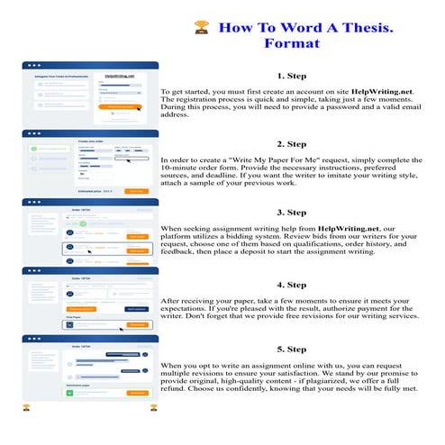 How To Word A Thesis. Format