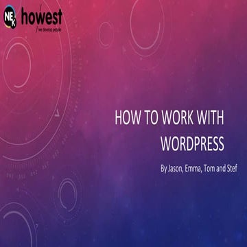 How to wordpress