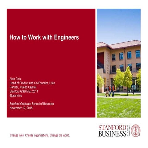 How to Work with Engineers