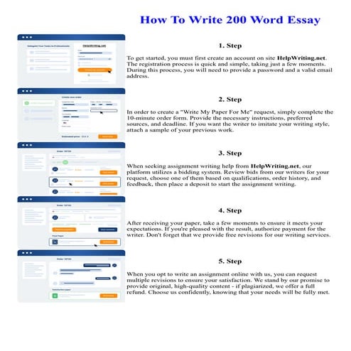 How To Write 200 Word Essay
