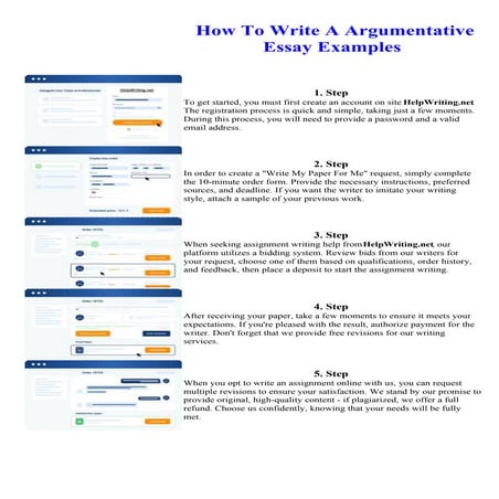 How To Write A Argumentative Essay Examples