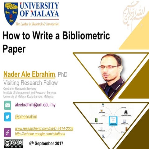 How to write a bibliometric paper