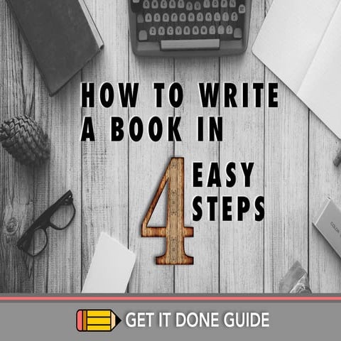 How to Write a Book in Four Easy Steps | PPT