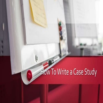 How to write a case study