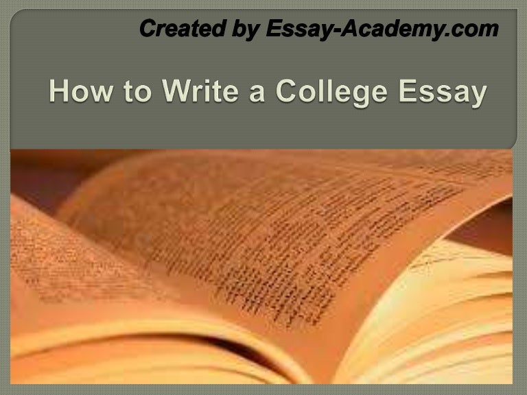 Help writing college essay