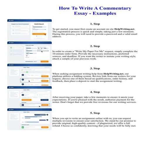 How To Write A Commentary Essay - Examples | PDF