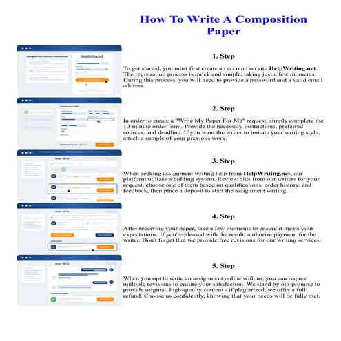 How To Write A Composition Paper. Online assignment writing service.