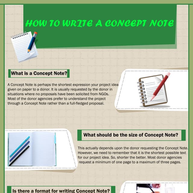 How to write a concept note pdf