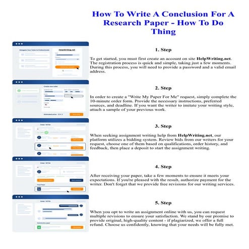 How To Write A Conclusion For A Research Paper - How To Do Thing. Online assi...