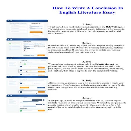 How To Write A Conclusion In English Literature Essay