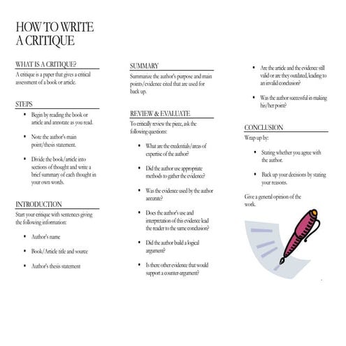 How to write_a_critique