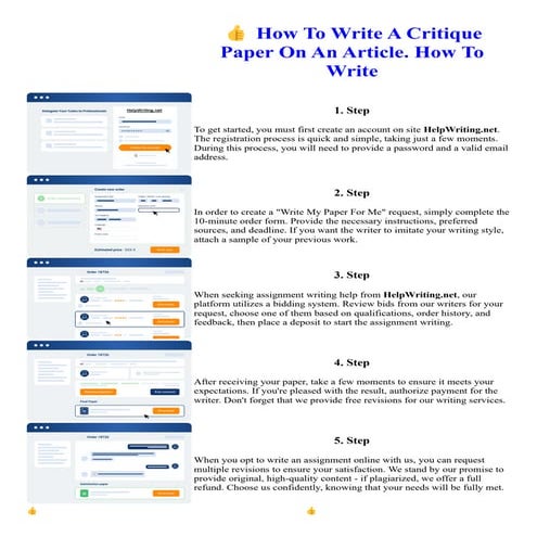 How To Write A Critique Paper On An Article. How To Write