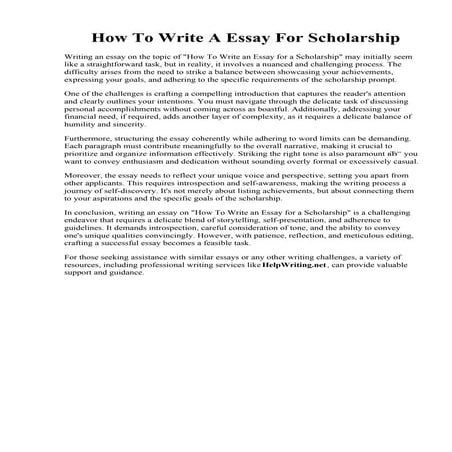 How To Write A Essay For Scholarship.pdf