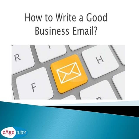 How to write a good business email