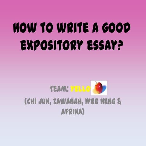 Expository essay map | DOCX
