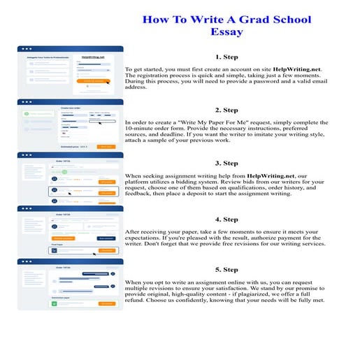 How To Write A Grad School Essay. Online assignment writing service.