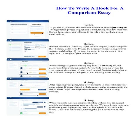 How To Write A Hook For A Comparison Essay