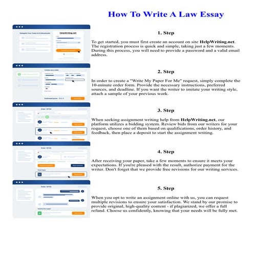 How To Write A Law Essay