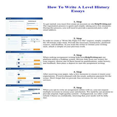 How To Write A Level History Essays
