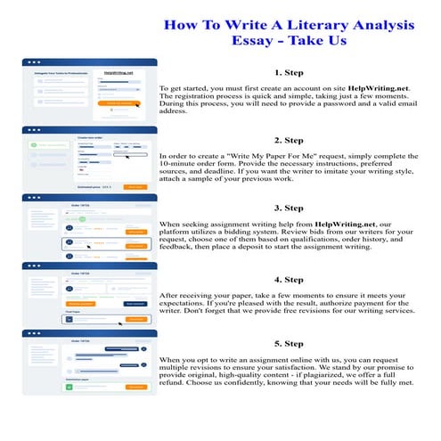 How To Write A Literary Analysis Essay - Take Us