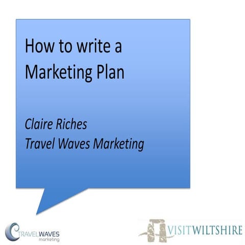 How to write a marketing plan