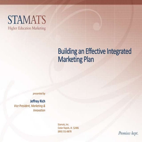 How to write a marketing plan workshop