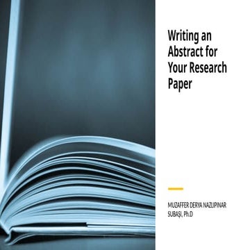 Difference between abstract and summary | PPTX