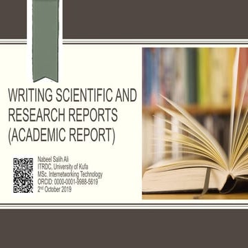 How to Write an Academic Report