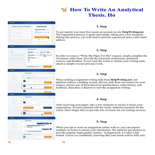 How To Write An Analytical Thesis. Ho