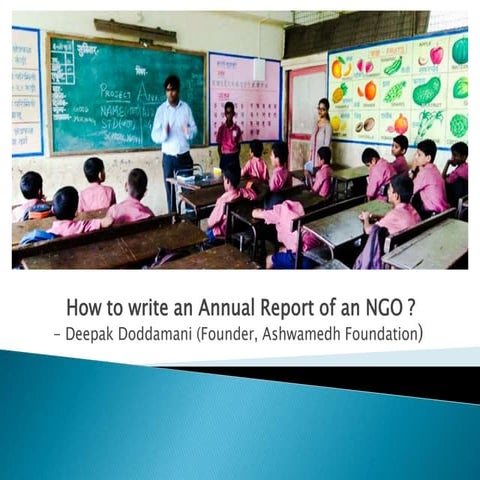 How to write an Annual Report for an NGO