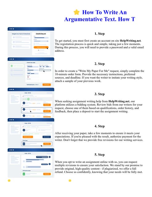 How To Write An Argumentative Text. How T | PDF