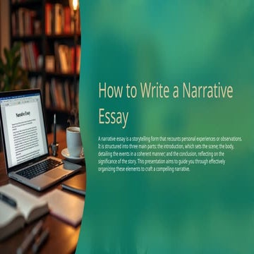 Mastering Narrative Essay Writing: Structure, Style, and Storytelling ...