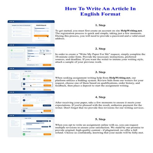 How To Write An Article In English Format | PDF