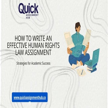 How to Write an Effective Human Rights Law Assignment