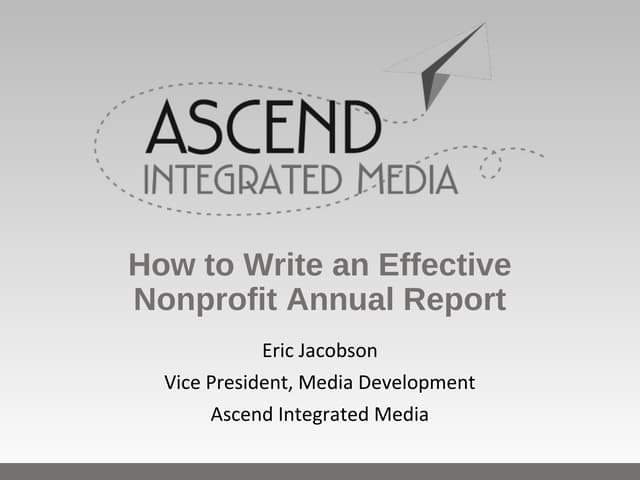 How To Write An Effective Nonprofit...