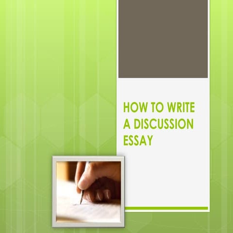 How to write an essay