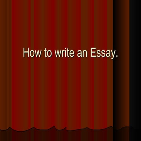 How to write_an_essay