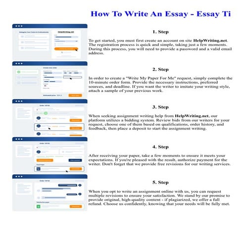 How To Write An Essay - Essay Ti