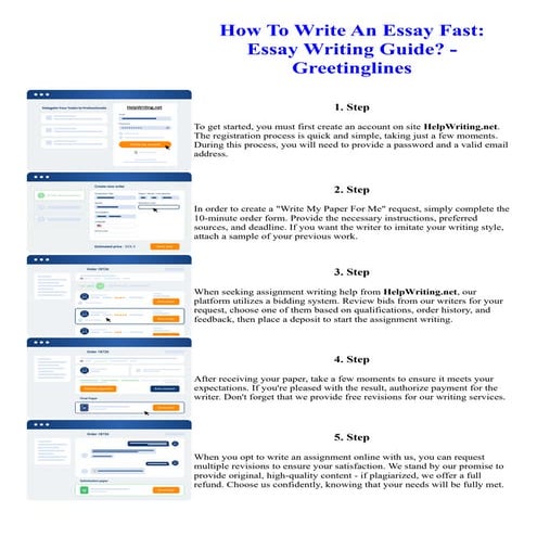 How To Write An Essay Fast Essay Writing Guide - Greetinglines