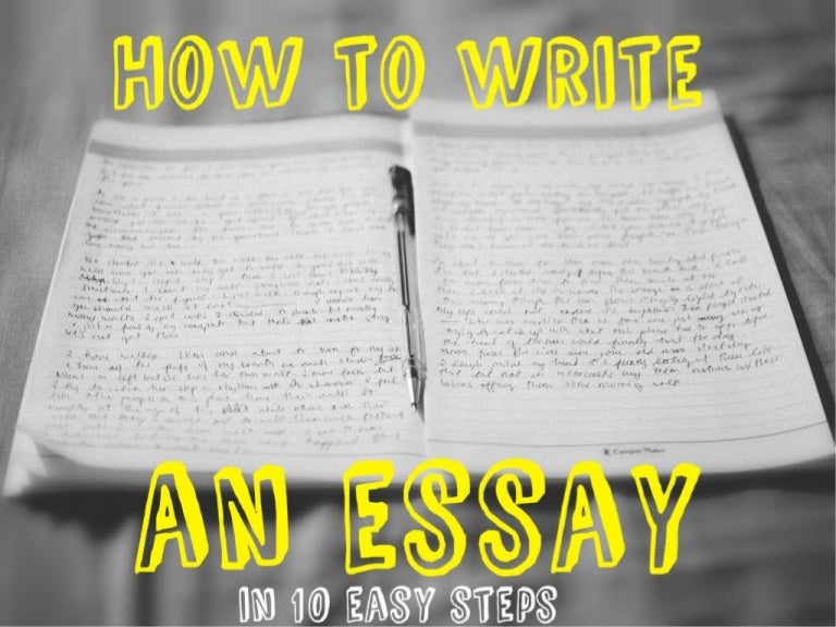 easy way to write essay