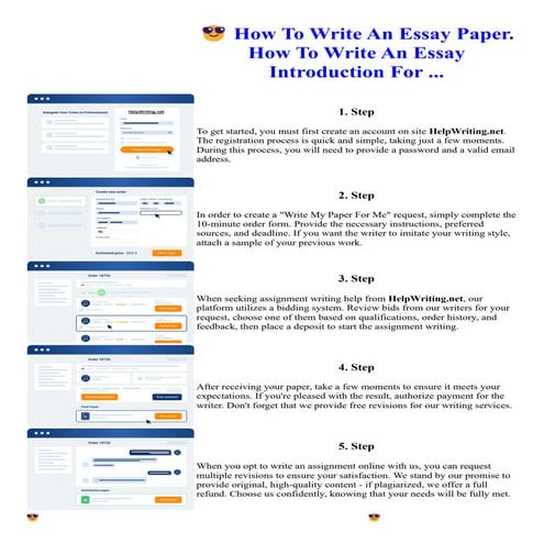 How To Write An Essay Paper. How To Write An Essay Introduction For ...