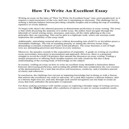 How To Write An Excellent Essay.pdf