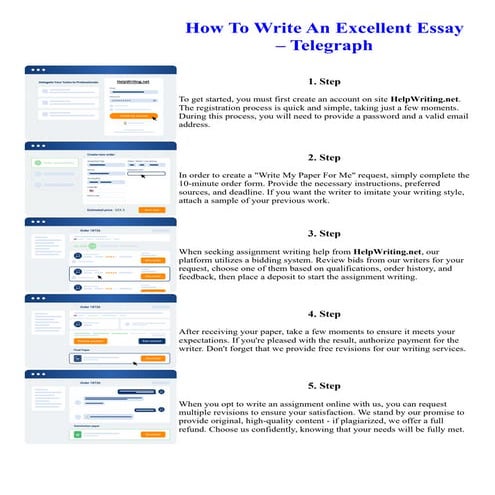 How To Write An Excellent Essay Telegraph