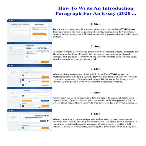 How To Write An Introduction Paragraph For An Essay (2020 ...