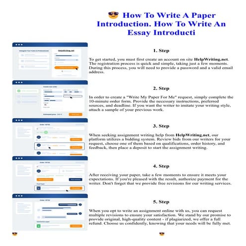 How To Write A Paper Introduction. How To Write An Essay Introducti