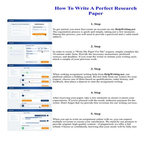 How To Write A Perfect Research Paper
