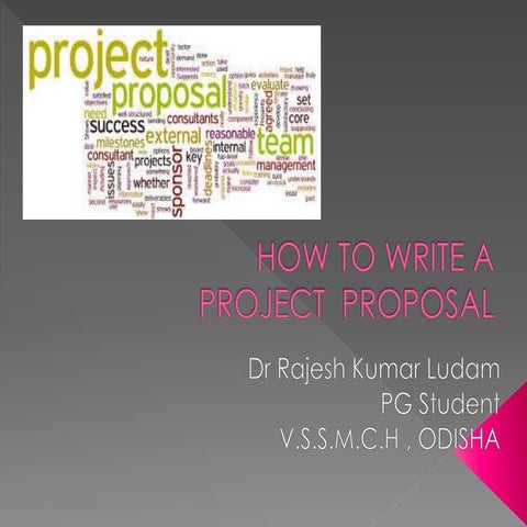 How to write a project proposal
